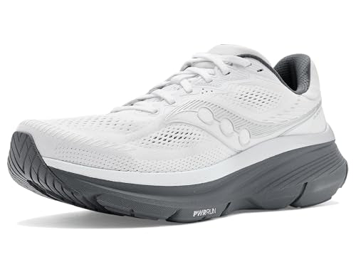 Saucony, Men, Guide 19, White/Shadow, 12.5, Medium