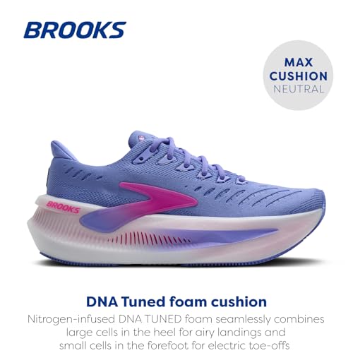 Brooks Women’s Glycerin Max 2 Neutral Running & Walking Shoe - Blazing Bell/Pink/White - 8.5 Medium