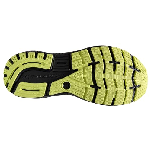 Brooks Men’s Ghost 16 Neutral Running Shoe - Primer/Grey/Lime - 10.5 Medium