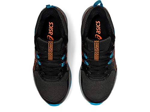 ASICS Kid's Gel-Venture 8 Grade School Running Shoes, 4.5, Black/Marigold Orange