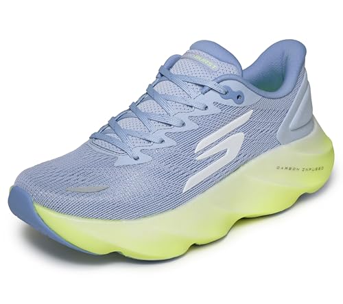Skechers Women's Aero Burst Running Shoe, Periwinkle/Multi, 8.5