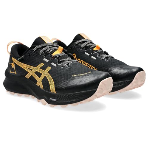 ASICS Women's Gel-Trabuco 12 GTX Trainers, Black Stadium Orange, 39.5 EU