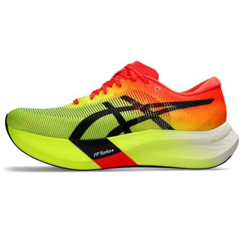 ASICS Unisex METASPEED Edge Running Shoes, 11.5M / 13W, Safety Yellow/Black