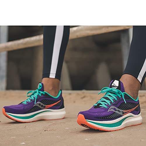 Saucony Women's Endorphin Speed 2 Sneaker, Concord/Jade, 5