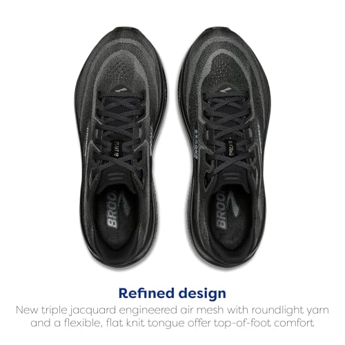 Brooks Men’s Ghost 18 Neutral Running & Walking Shoe - Black/Black/Ebony - 11.5 Wide