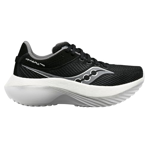 Saucony Women's Kinvara Pro Sneaker, Black/White, 10