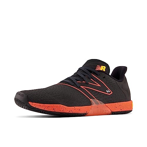 New Balance Men's Minimus TR BOA V1 Cross Trainer, Blacktop/Blaze Orange, 10.5 M