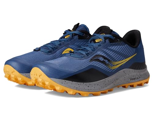 Saucony Women's Peregrine 12 Trail Running Shoe, Basin/Gold, 9