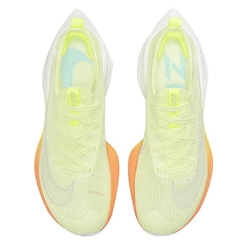 Nike Damen Air Zoom Alphafly Next Sneaker, Barely Volt Black Hyper Orange, 2.5 UK