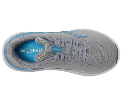 Saucony Women's Echelon 10 Sneaker, Flint/Breeze, 5