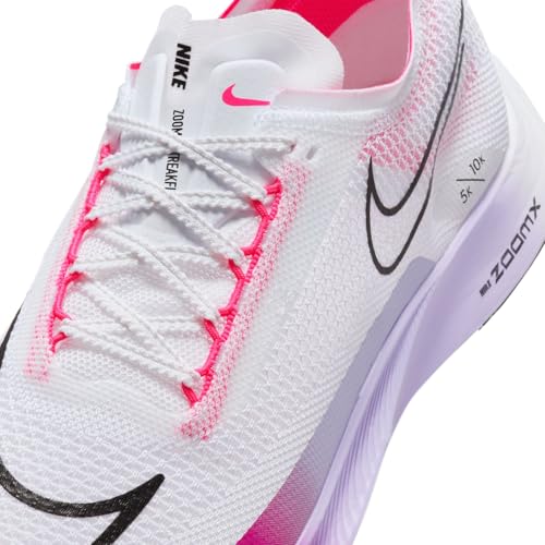 Nike Streakfly Men's Road Racing Shoes (DJ6566-104, White/Vivid Grape/Purple Agate/Black) Size 13