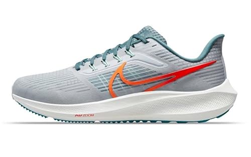 Nike Mens Air Zoom Pegasus 39 Running Shoe, Pure Platinum/Mineral Slate/Bright Spruce/Total Orange, 7 UK (7.5 US)