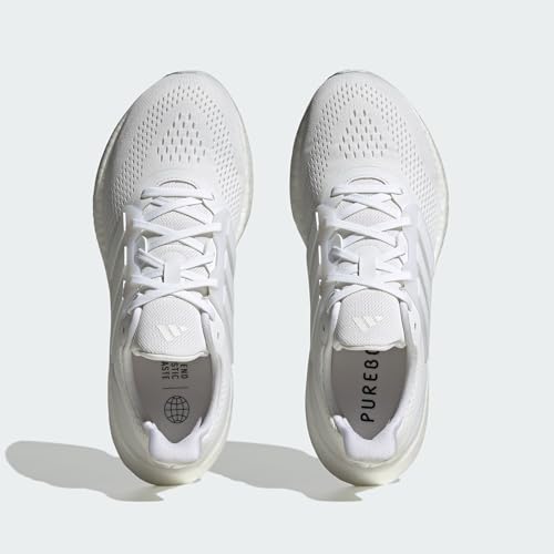 adidas Mens Pureboost 23 Running Sneakers Shoes - White - Size 10.5 M