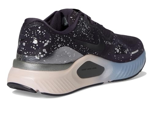 Nike Women's Structure 26 Run Cave Purple/Black/Metallic Dark Grey/Silt Red/Metallic Silver 8.5 Medium