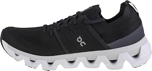 On Men's Cloudswift 3 Sneakers, Black/White, 8.5 Medium US