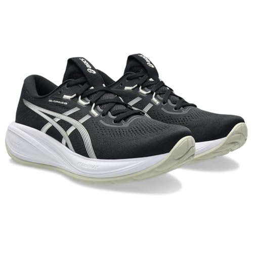 ASICS Women's Gel-Cumulus 28 Trainers, Black White, 9 US