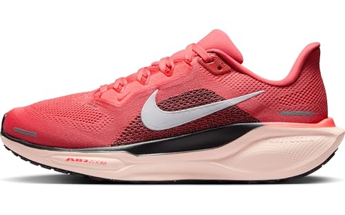 Nike AIR Zoom Pegasus 41 Womens Laced Shoes, MAGICEMBERWHITE-Black-WASHEDCORAL, 39 EU