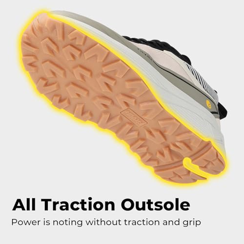 FitVille Wide Walking Shoes for Men Lightweight Trail Running Shoes Breathable Cushioned Athletic Sneakers with Arch Support Anti-Slip