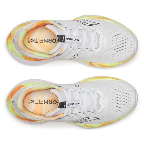 Saucony Women's Endorphin Trainer Sneaker, White/Black, 9