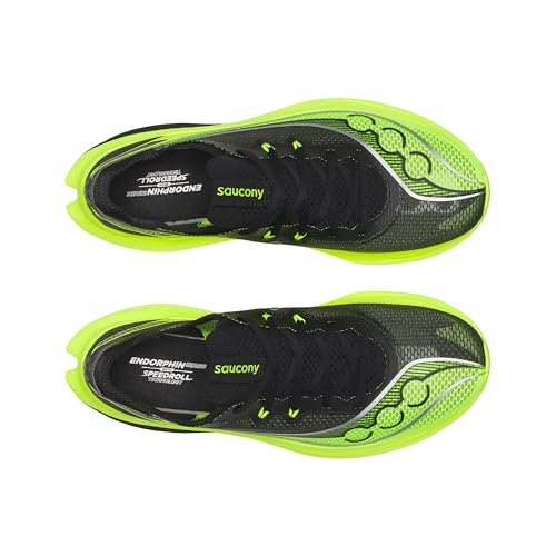 Saucony Men's Endorphin Pro 5 Sneaker, Citron/Black, 8.5