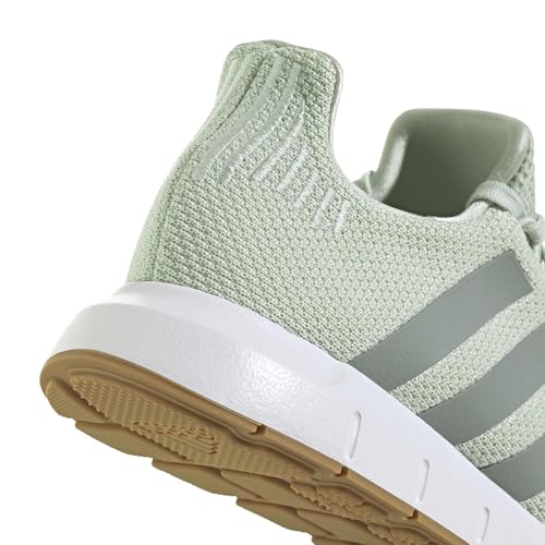 adidas Women's Swift Run 1.0, Linen Green/White, 9.5