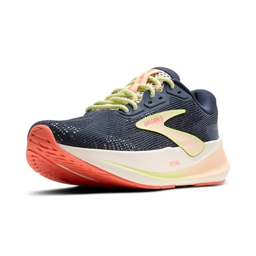 Brooks Women’s Revel Max Neutral Running & Walking Shoe - Indigo/Pastel/Quince - 7.5 Medium