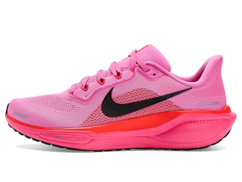 Nike Women's Pegasus 41 Playful Pink/Off Noir/Hyper Pink/Bright Crimson/Metallic Silver 7 Medium