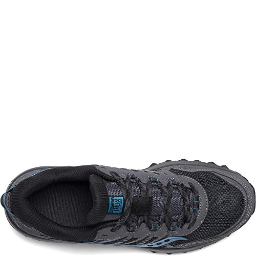 Saucony Men's Versafoam Excursion TR13 Trail Running Shoe, Charcoal/Blue, 11.5 M US