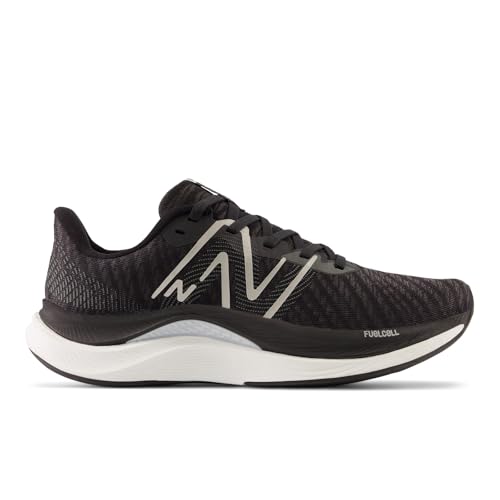 New Balance Women's FuelCell Propel V4 Running Shoe, Black/White, 9.5