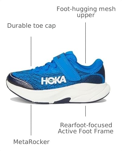 Hoka Unisex Rincon 4 (Little Kid) Electric Cobalt/Varsity Navy 11 Medium - alternate view 3