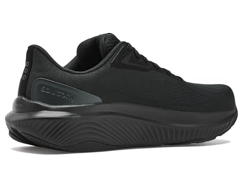 Saucony Men's Echelon 10 Sneaker, Black/Black/Black, 7 Wide