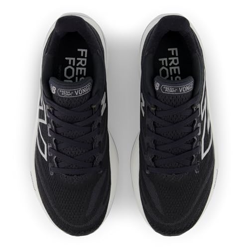 New Balance Women's Fresh Foam X Vongo V6 Running Shoe, Black/White, 9 W