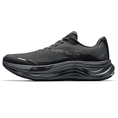 ANTA Men’s PG7 Running Shoes Cushioning Comfortable Breathable Athletic Workout Gym Cross Trainer Sports Sneakers, Black, 12