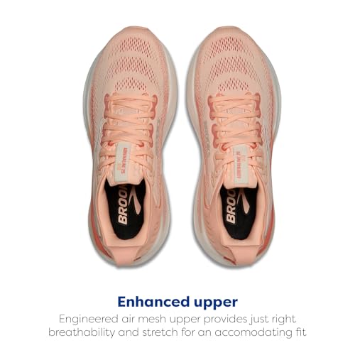 Brooks Women’s Adrenaline GTS 25 Supportive Running & Walking Shoe - Peach Echo/Coconut - 5.5 Medium - alternate view 5
