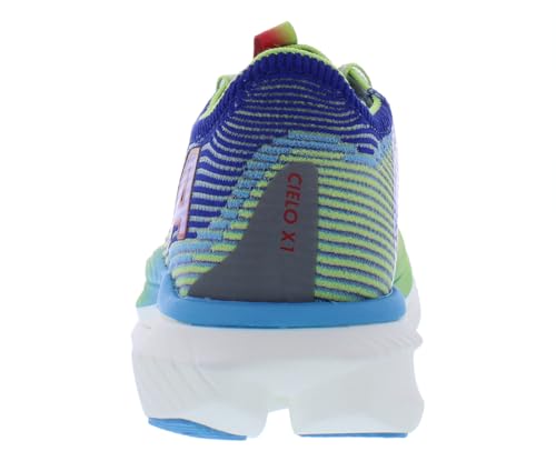 HOKA Cielo X1 Unisex Shoes Size 9.5, Color: Evening Sky/Lettuce - alternate view 4