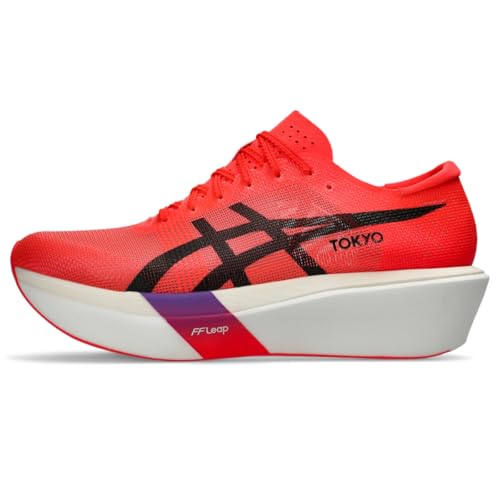 ASICS Unisex METASPEED Sky Tokyo Running Shoes, 9M / 10.5W, Flash RED/Black