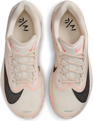 Nike Zoom Fly 6 Men's Road Racing Shoes (FN8454-102, Pale Ivory/Crimson Tint/Sail/Black) Size 7.5