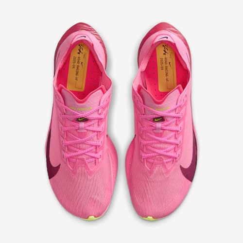 Nike Vaporfly 4 Women's Road Racing Shoes (Pink Spell/Hyper Pink/Volt Ice/Bordeaux) Size 9.5