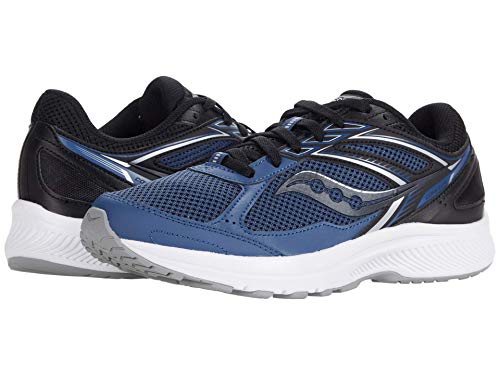 Saucony Men's Cohesion 14 Road Running Shoe, Blue/Black, 8.5