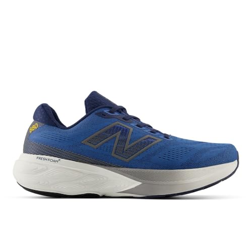 New Balance Men's Fresh Foam X 880 V15 Running Shoe, Sea Stone/Nb Navy/Marmalade, 10.5 M