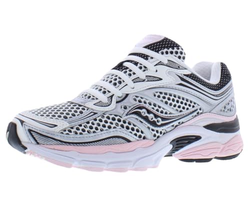 Saucony ProGrid Omni 9 Unisex Shoes Size 6.5, Color: Silver/Pink-Silver