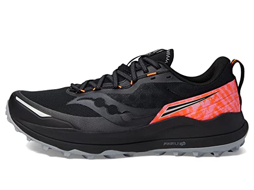 Saucony Men's Xodus Ultra 2 Sneaker, Black/Viziornge, 7