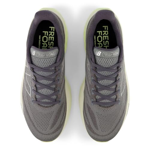 New Balance Mens FreshFoamX Vongo V6 HarborGry/Limelight/Slvr Metallic 10W