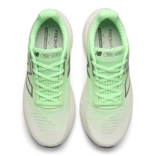 New Balance Men's Fresh Foam X 1080 V14 Running Shoe, Electric Jade/Reflection/Dark Silver Metallic, 10 M