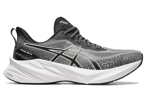 ASICS Men's NOVABLAST 3 LE Running Shoes, 14, Black/White