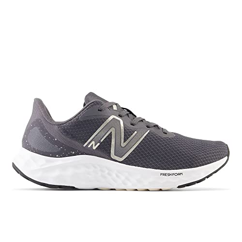 New Balance Women's Fresh Foam Arishi V4 Running Shoe, Magnet/Team Cream/Light Gold Metallic, 6.5 Wide