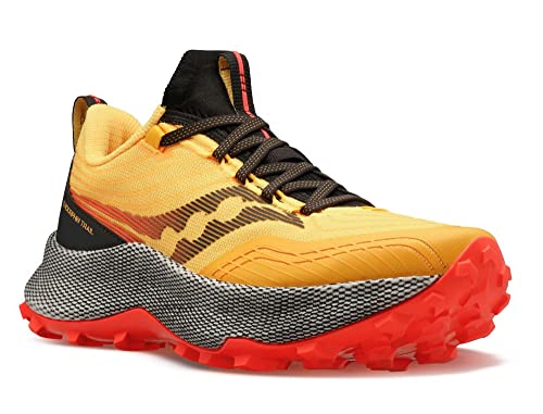 Saucony Mens Endorphin Trail Lugged Sole Hiking Shoes Orange 13 Medium (D)