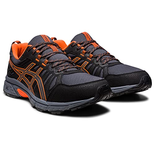 ASICS Men's Gel-Venture 7 Running Shoes, 9XW, Graphite Grey/Shocking Orange