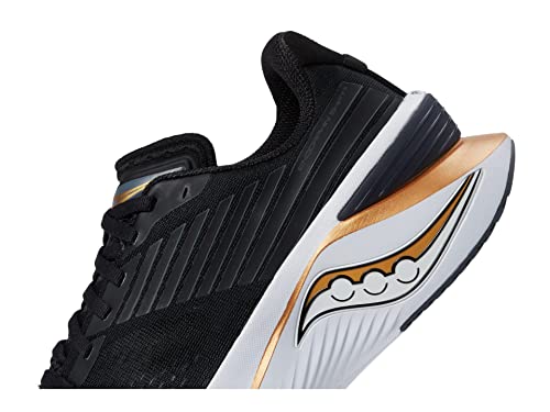 Saucony Women's Endorphin Shift 3 Running Shoe, Black/GOLDSTRUCK, 8 Medium