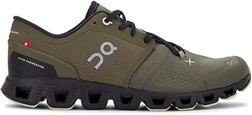 On Men's Cloud X 3, Olive/Reseda, Green, 7 Medium US